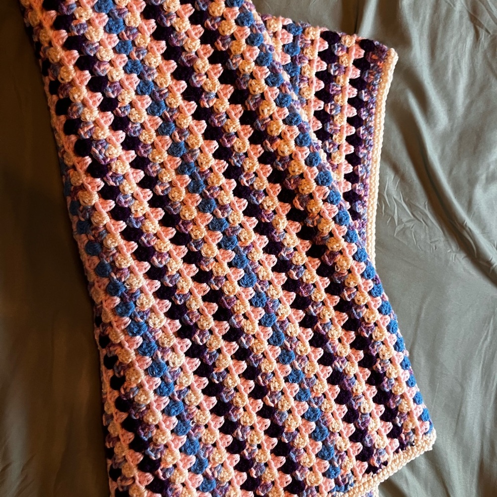Cozy Multicolor Crochet Blanket